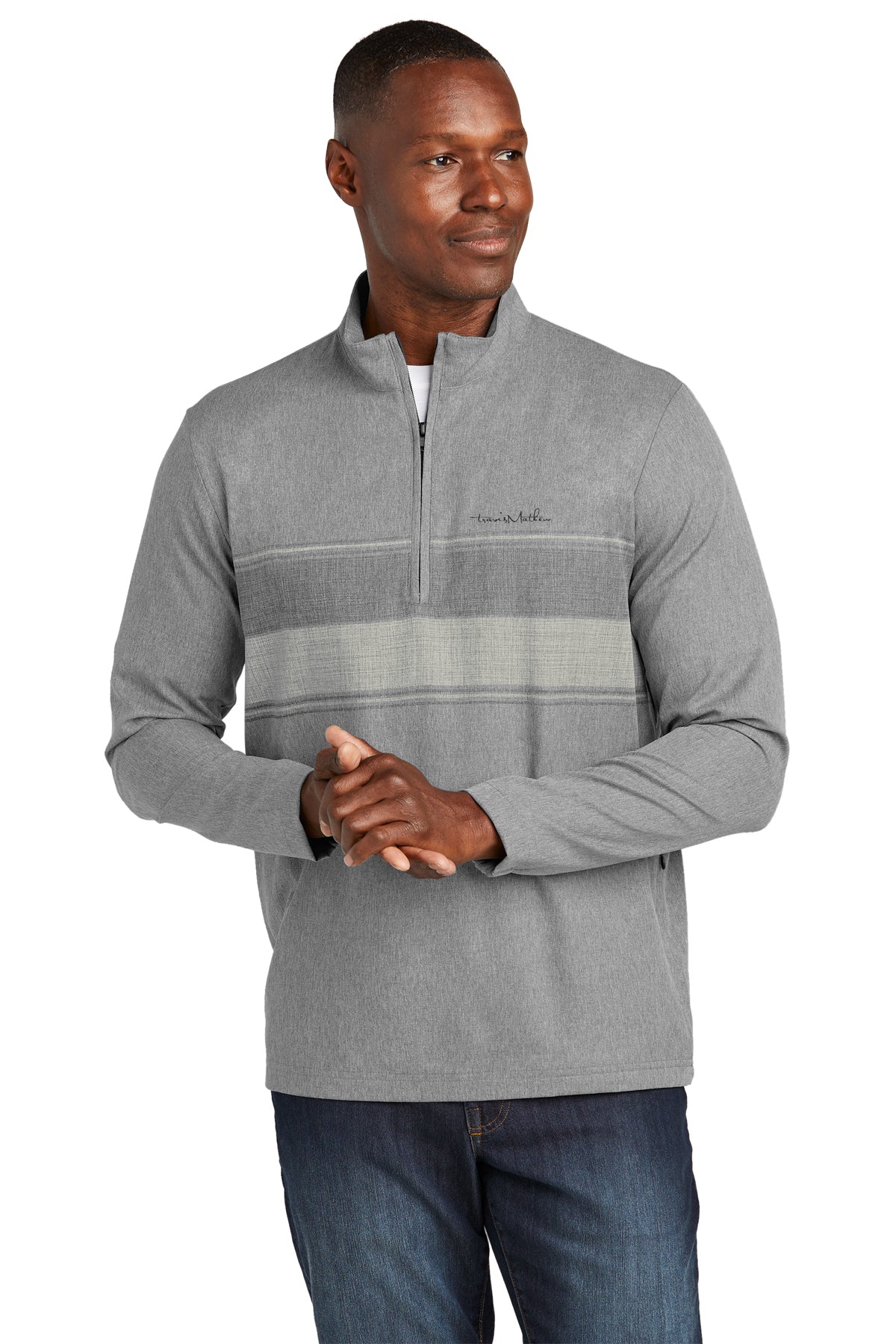 TravisMathew Balboa Chest Stripe 1/4-Zip Pull-Over