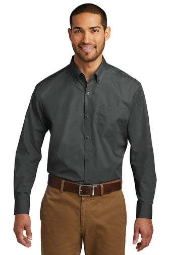Port Authority Long Sleeve Carefree Poplin Shirt