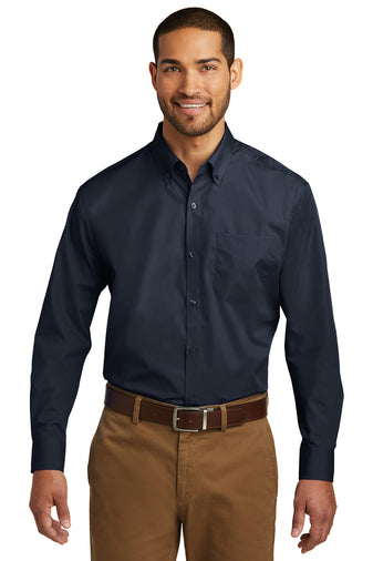 Port Authority Long Sleeve Carefree Poplin Shirt
