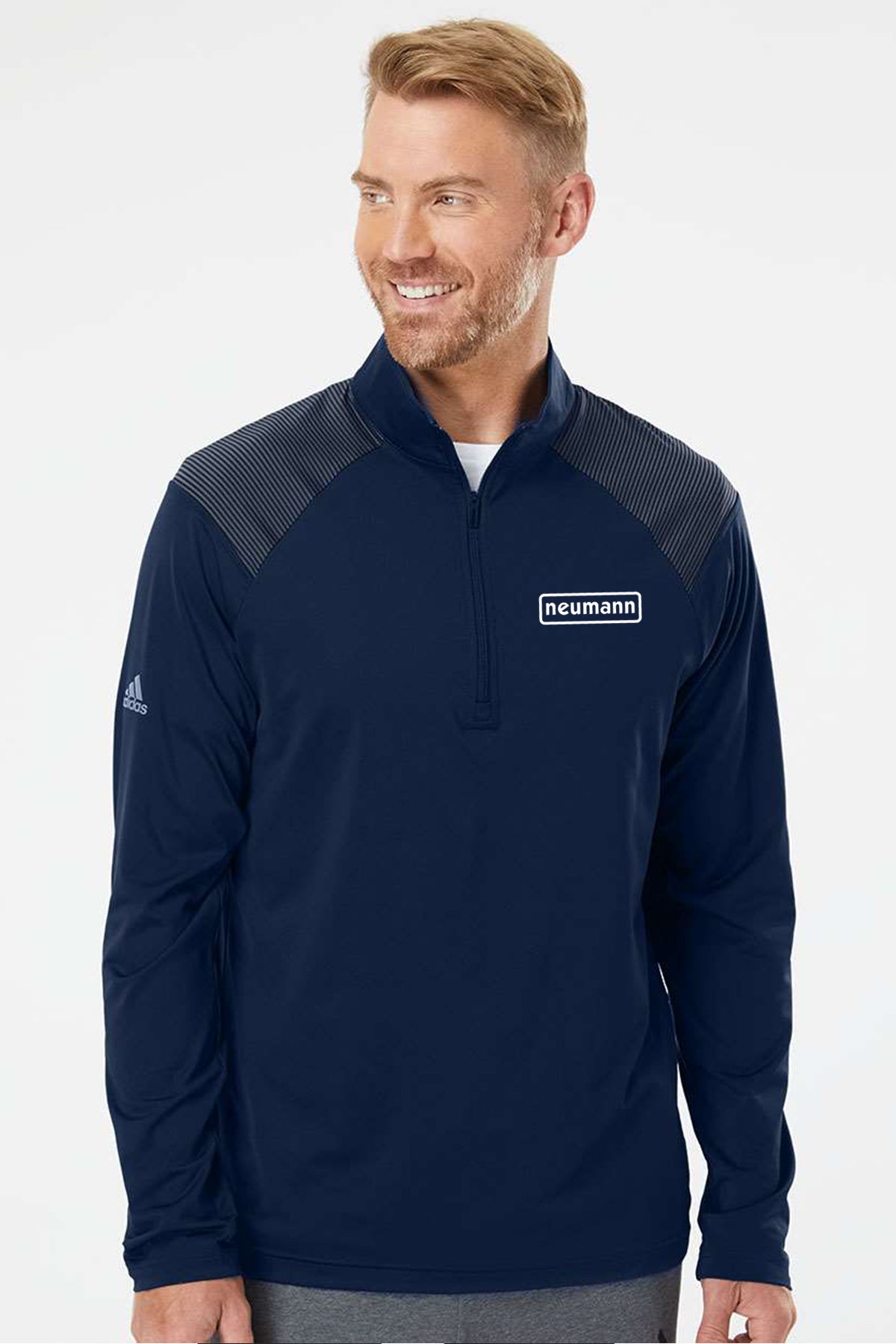 Adidas Shoulder Stripe Quarter-Zip Men's Pullover