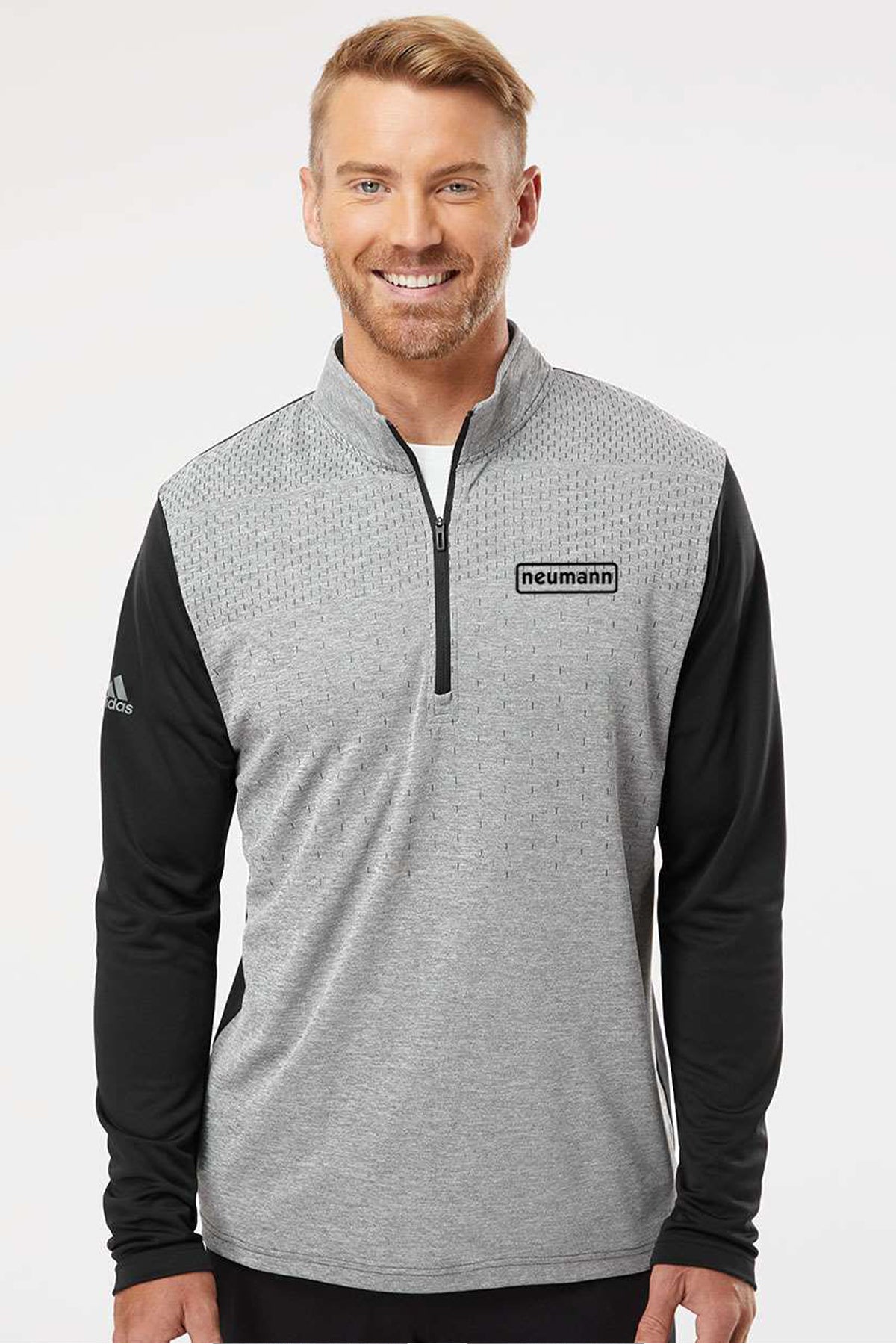 Adidas Lightweight Block Print Quarter-Zip Pullover