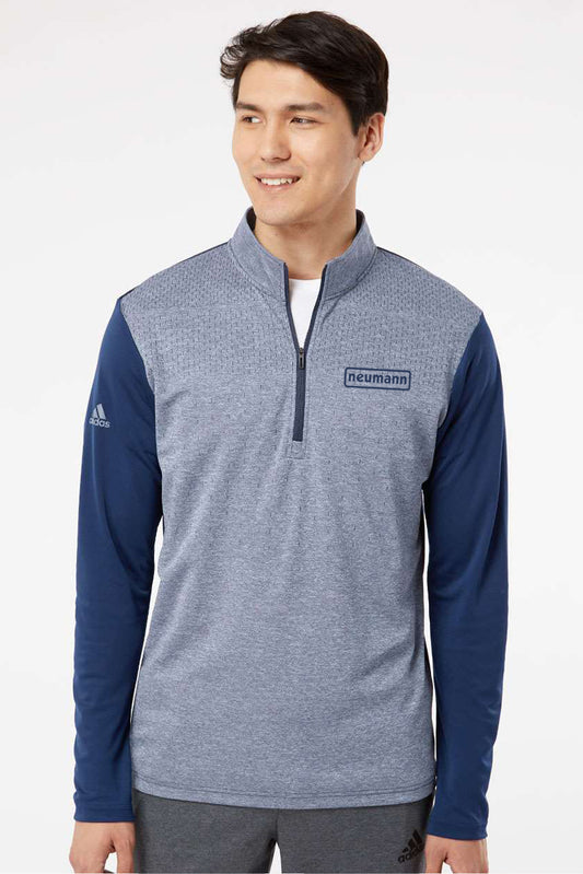 Adidas Lightweight Block Print Quarter-Zip Pullover
