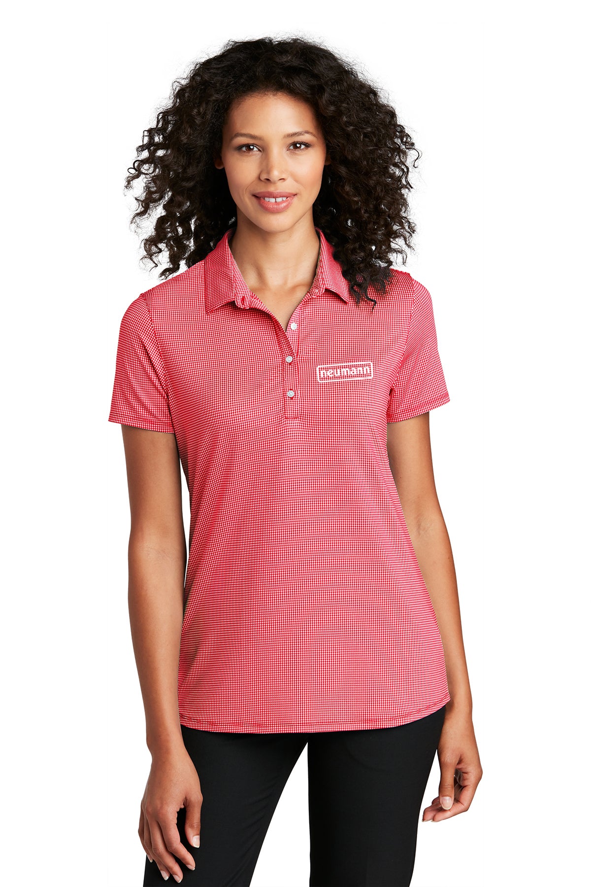Port Authority Gingham Women's Polo
